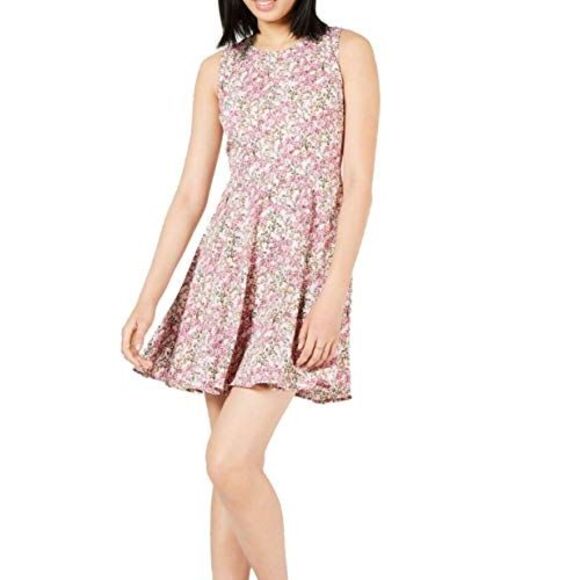 Maison Jules Border Print Fit Flare Dress - Picture 2 of 2